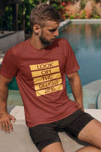 Load image into Gallery viewer, Look On The Bright Side Mens Half Sleeves T-shirt- KidsFashionVilla
