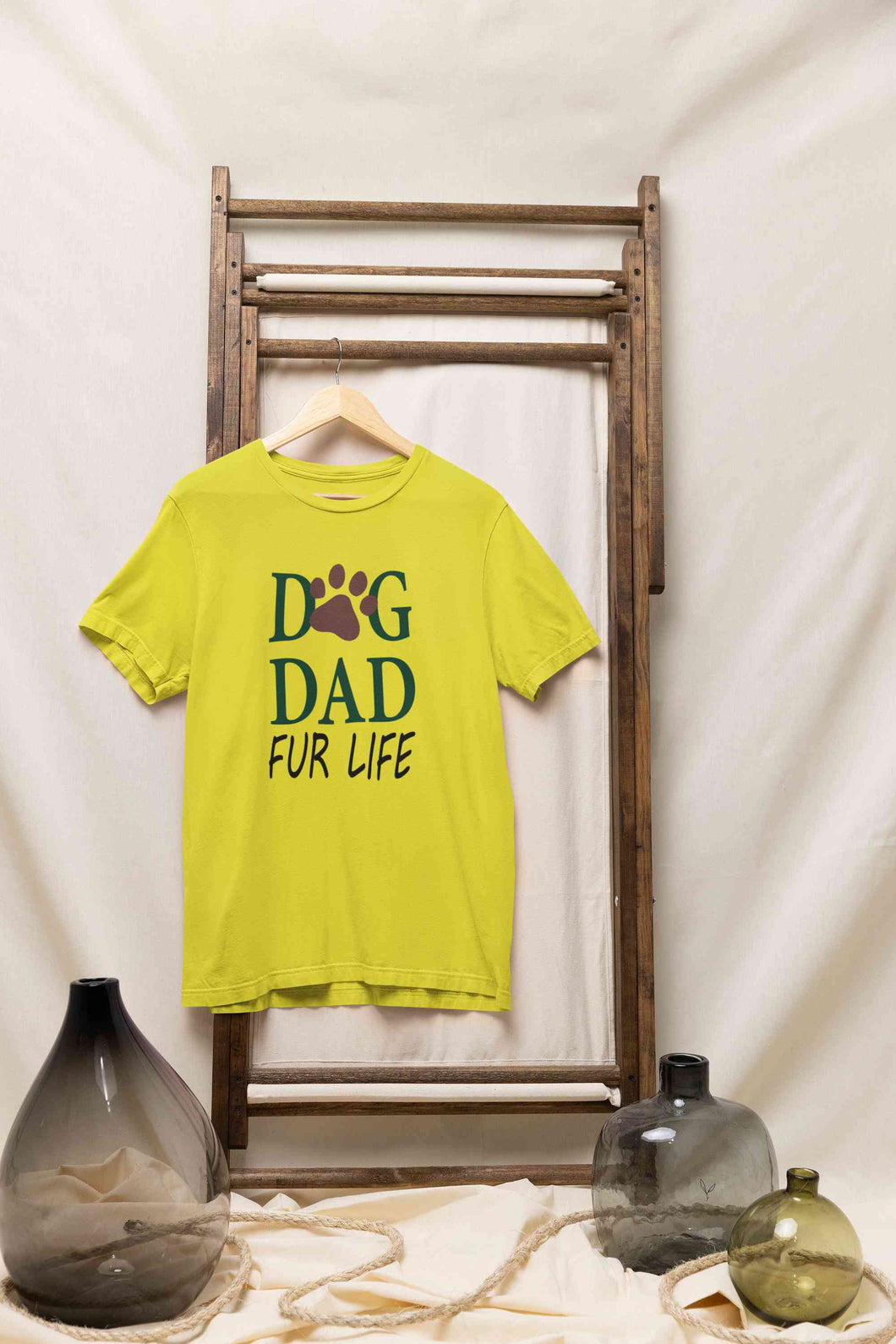 Dog Dad Mens Half Sleeves T-shirt- KidsFashionVilla