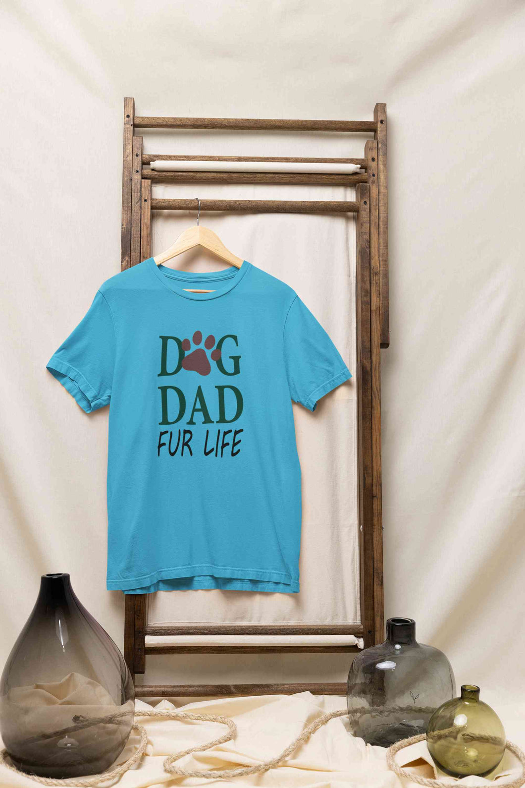 Dog Dad Mens Half Sleeves T-shirt- KidsFashionVilla