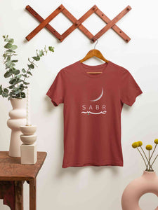 Sabr Urdu Word Mens Half Sleeves T-shirt- KidsFashionVilla
