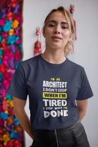 I Am Architect Profession Women Half Sleeves T-shirt- KidsFashionVilla