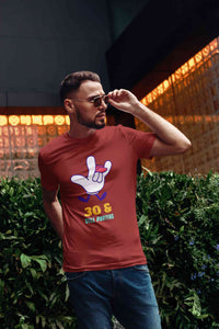 Retro 30s Inspired Graphic Mens Half Sleeves T-shirt- KidsFashionVilla