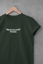Load image into Gallery viewer, Architecture Sucks  Architect Profession Women Half Sleeves T-shirt- KidsFashionVilla
