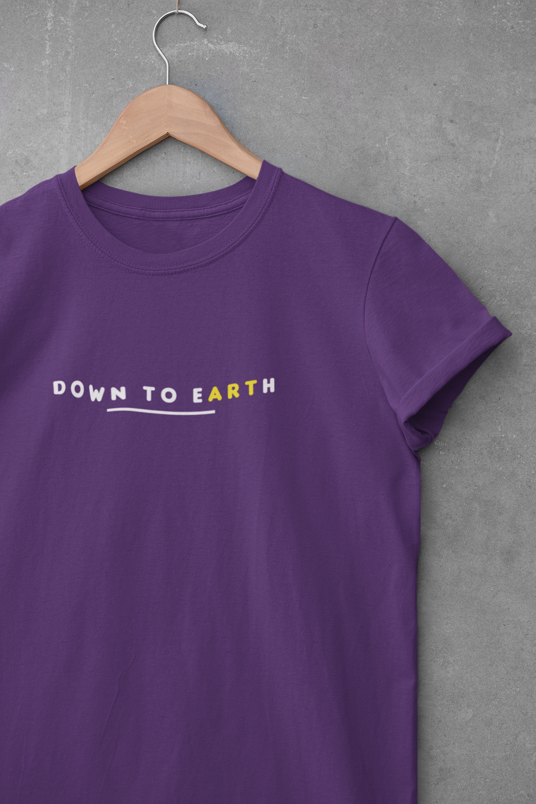Down To Earth Quotes Women Half Sleeves T-shirt- KidsFashionVilla