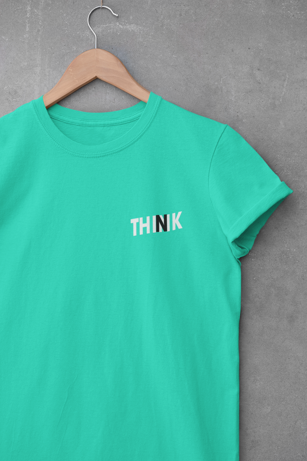 Think Minimal Women Half Sleeves T-shirt- KidsFashionVilla