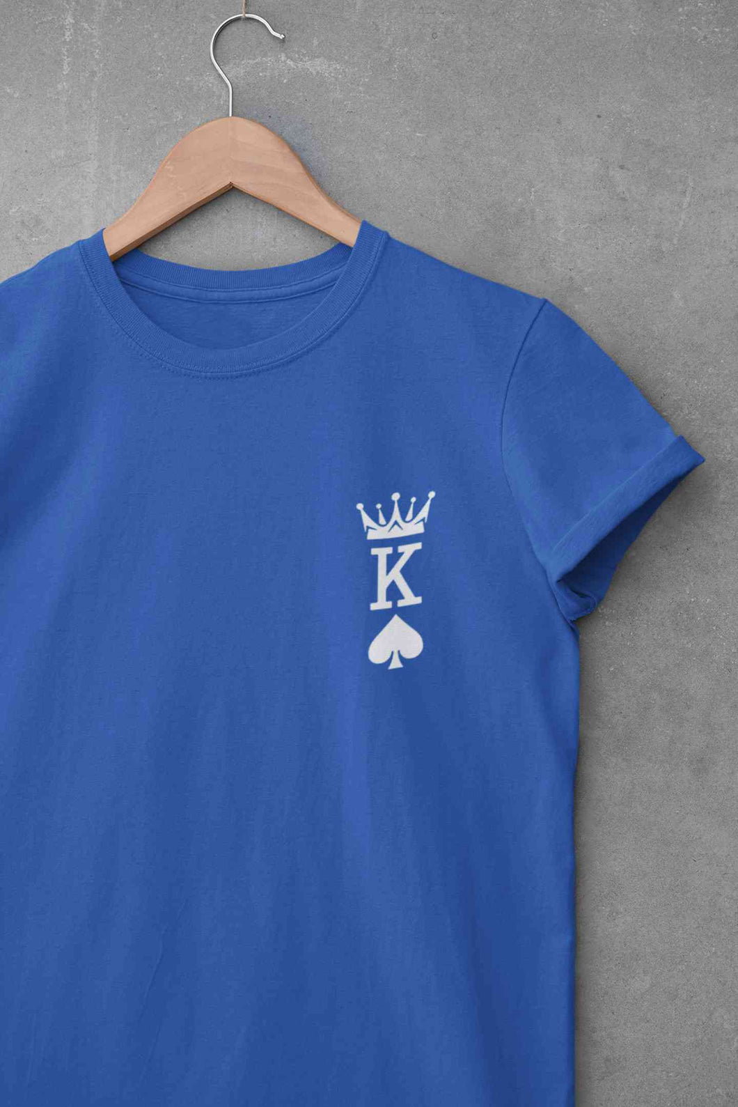 Herren Krone King Of Spades Poker Side Pocket Mens Half Sleeves T-shirt- KidsFashionVilla