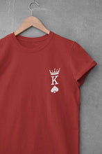 Load image into Gallery viewer, Herren Krone King Of Spades Poker Side Pocket Mens Half Sleeves T-shirt- KidsFashionVilla
