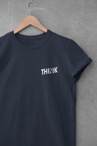 Think Minimal Women Half Sleeves T-shirt- KidsFashionVilla