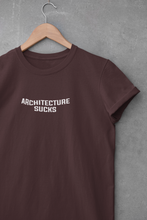 Load image into Gallery viewer, Architecture Sucks  Architect Profession Women Half Sleeves T-shirt- KidsFashionVilla
