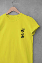 Load image into Gallery viewer, Herren Krone King Of Spades Poker Side Pocket Mens Half Sleeves T-shirt- KidsFashionVilla
