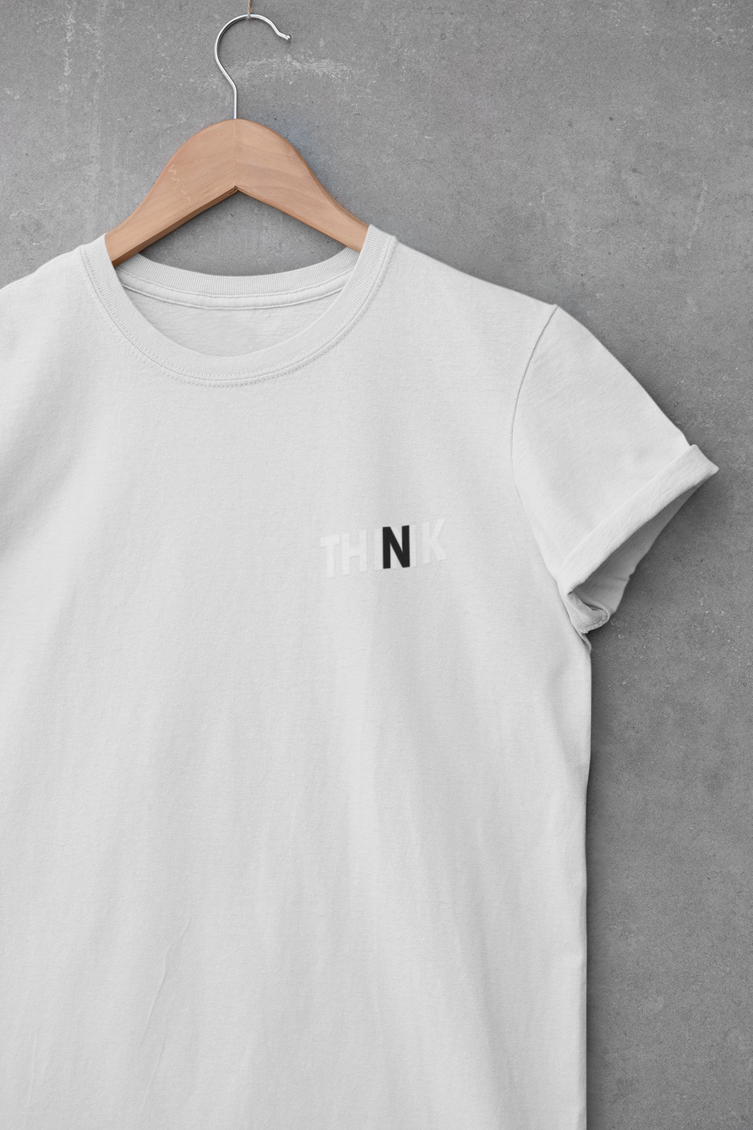 Think Minimal Women Half Sleeves T-shirt- KidsFashionVilla