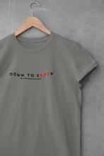 Load image into Gallery viewer, Down To Earth Quotes Women Half Sleeves T-shirt- KidsFashionVilla
