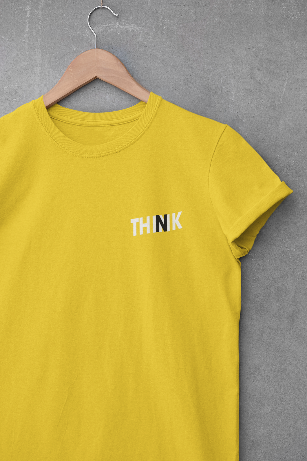 Think Minimal Women Half Sleeves T-shirt- KidsFashionVilla