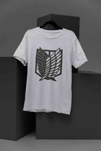 Load image into Gallery viewer, Attack On Titan Anime Mens Half Sleeves T-shirt- KidsFashionVilla
