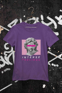 Intense Feelings Women Half Sleeves T-shirt- KidsFashionVilla