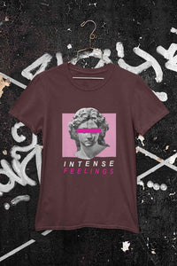 Intense Feelings Women Half Sleeves T-shirt- KidsFashionVilla