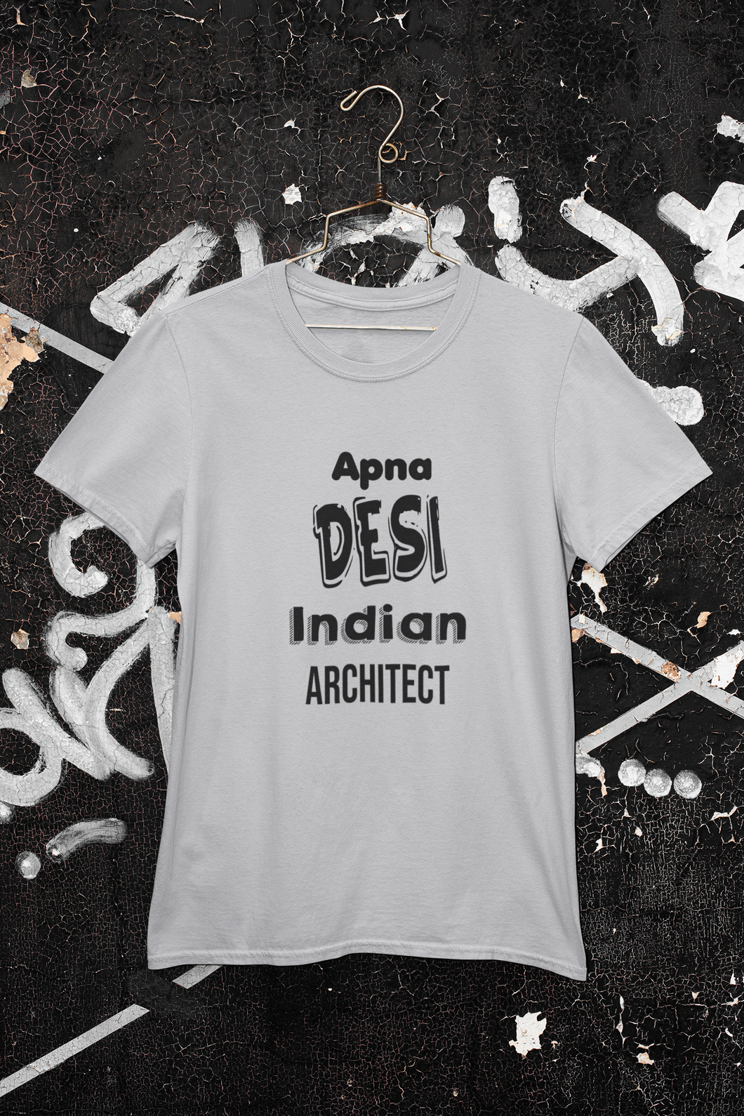 Apna Desi Indian Architect Profession Women Half Sleeves T-shirt- KidsFashionVilla