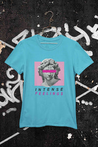 Intense Feelings Women Half Sleeves T-shirt- KidsFashionVilla