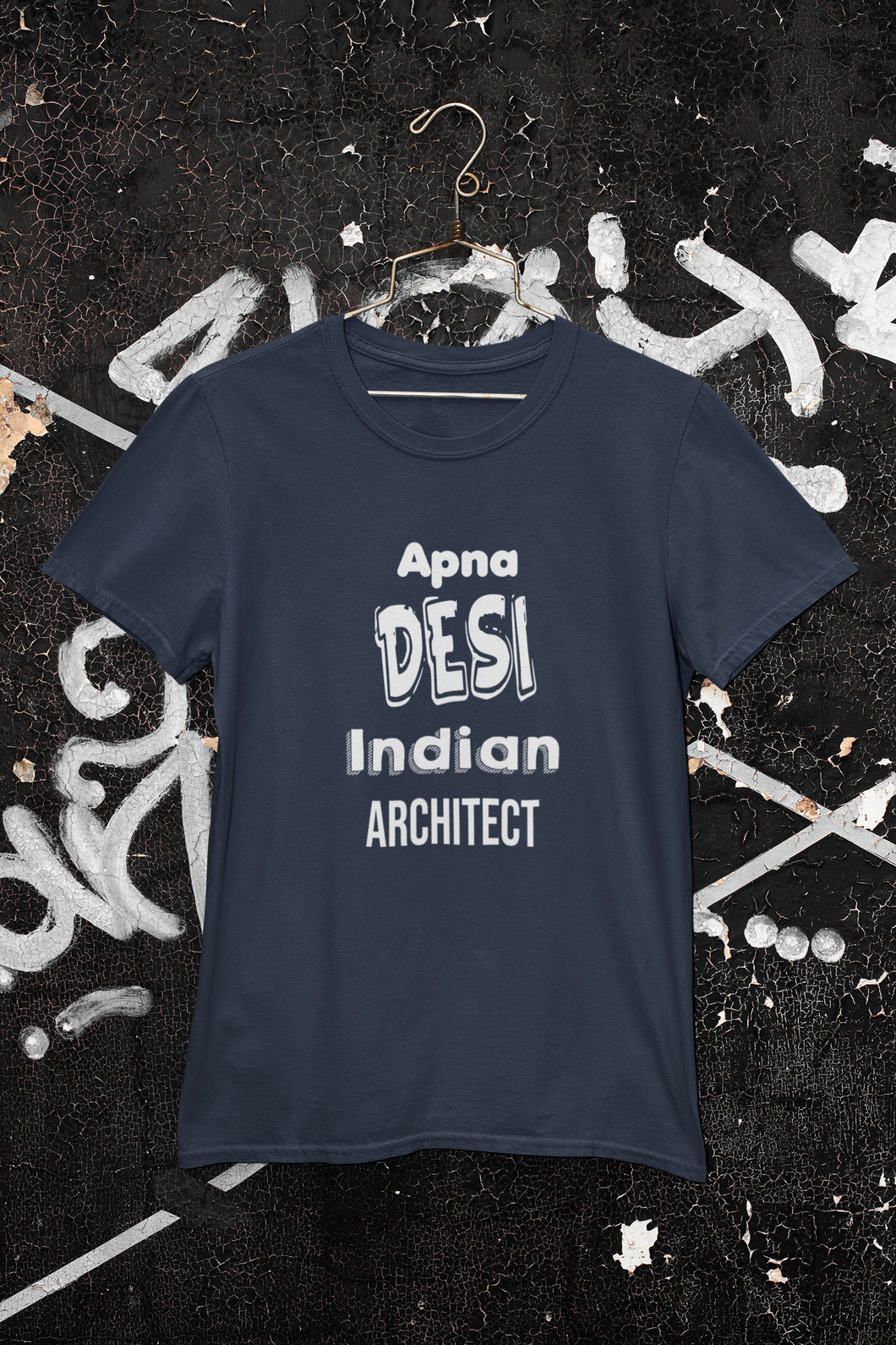 Apna Desi Indian Architect Profession Women Half Sleeves T-shirt- KidsFashionVilla