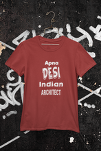 Load image into Gallery viewer, Apna Desi Indian Architect Profession Women Half Sleeves T-shirt- KidsFashionVilla
