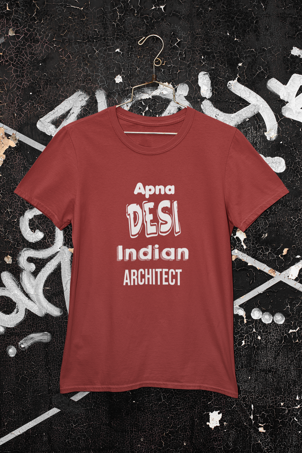 Apna Desi Indian Architect Profession Women Half Sleeves T-shirt- KidsFashionVilla