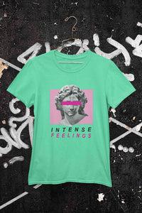 Intense Feelings Women Half Sleeves T-shirt- KidsFashionVilla