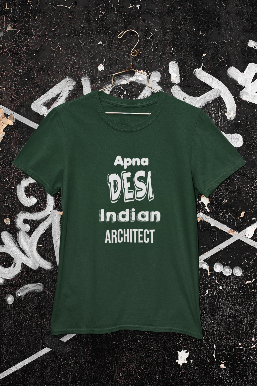 Apna Desi Indian Architect Profession Women Half Sleeves T-shirt- KidsFashionVilla