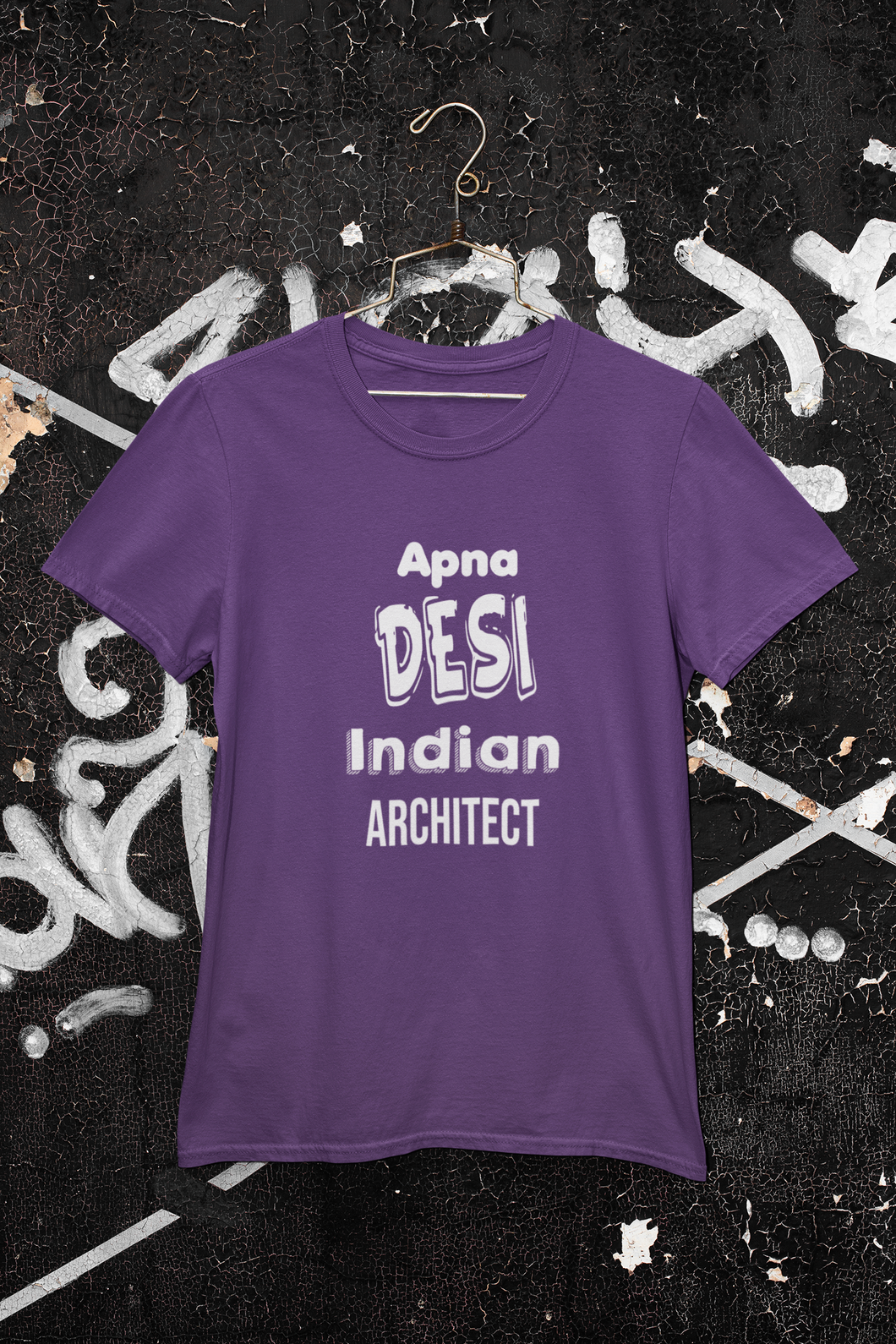 Apna Desi Indian Architect Profession Women Half Sleeves T-shirt- KidsFashionVilla