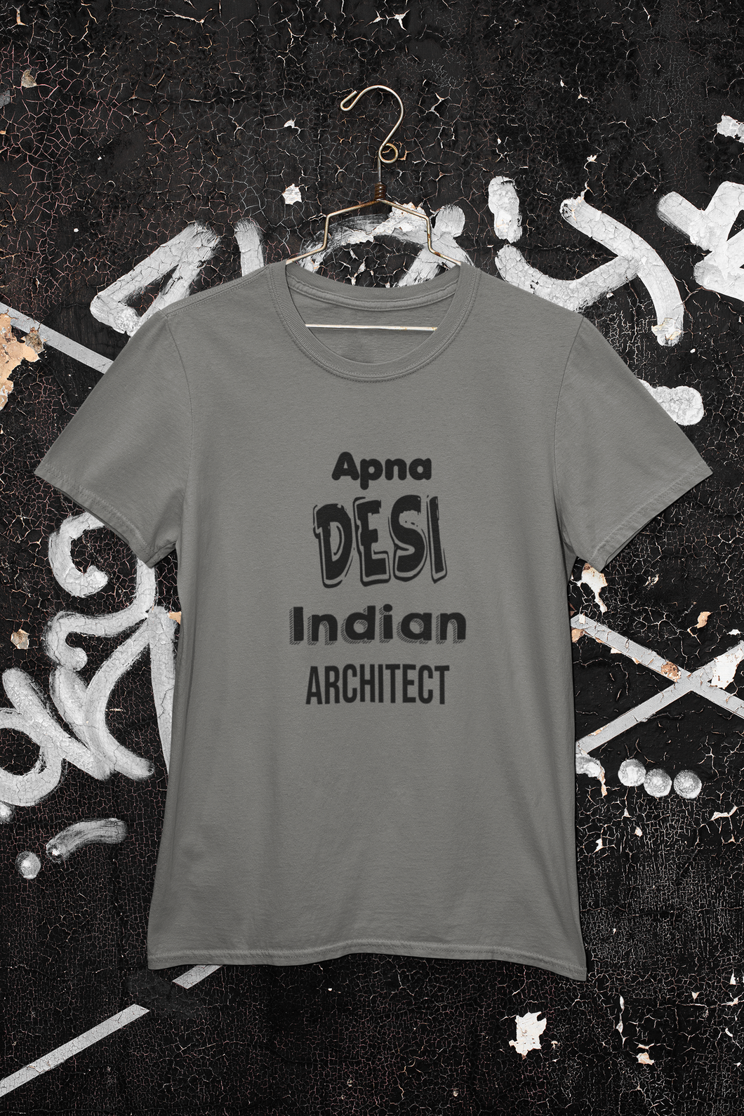 Apna Desi Indian Architect Profession Mens Half Sleeves T-shirt- KidsFashionVilla