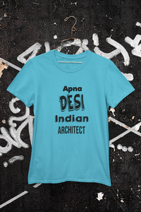 Apna Desi Indian Architect Profession Women Half Sleeves T-shirt- KidsFashionVilla