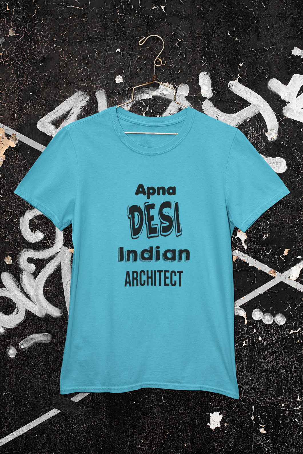 Apna Desi Indian Architect Profession Women Half Sleeves T-shirt- KidsFashionVilla