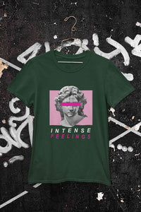 Intense Feelings Women Half Sleeves T-shirt- KidsFashionVilla