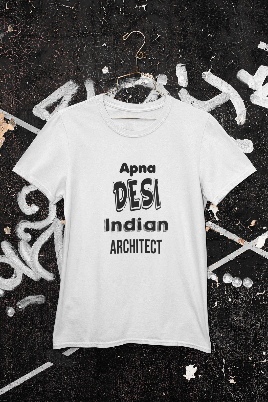 Apna Desi Indian Architect Profession Women Half Sleeves T-shirt- KidsFashionVilla