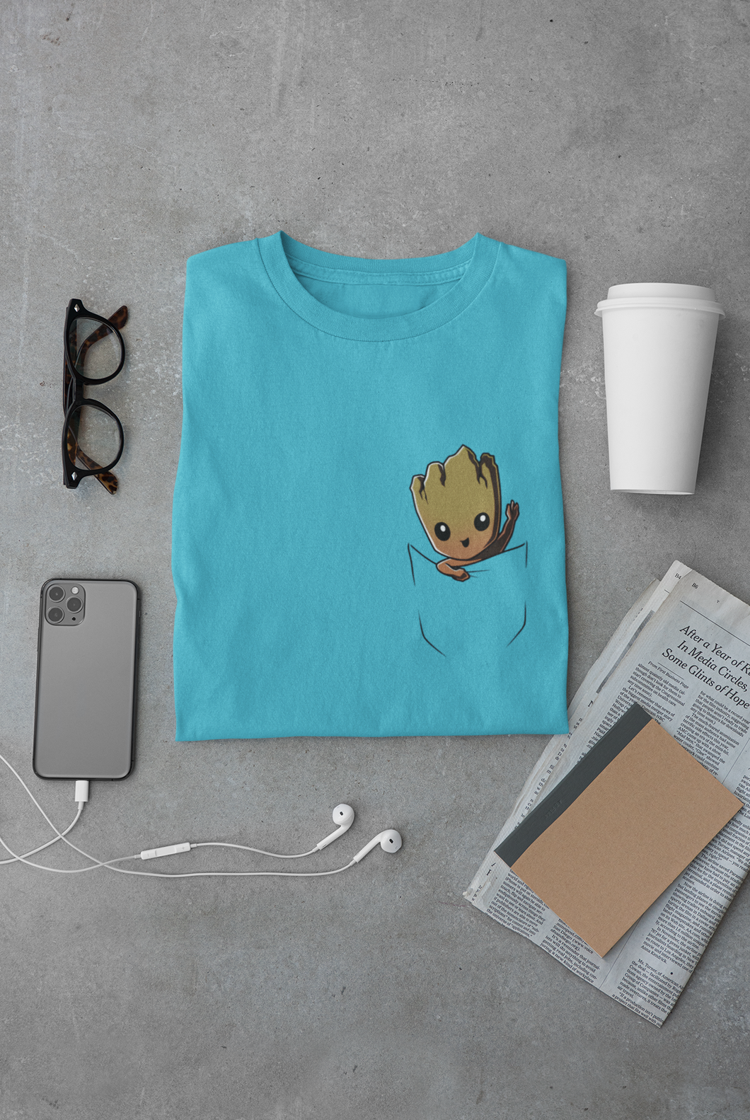 Groot Avengers Mens Half Sleeves T-shirt- KidsFashionVilla