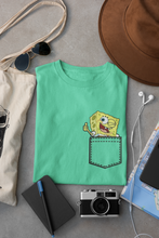Load image into Gallery viewer, SpongeBob Women Half Sleeves T-shirt- KidsFashionVilla
