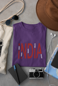 India Women Half Sleeves T-shirt- KidsFashionVilla