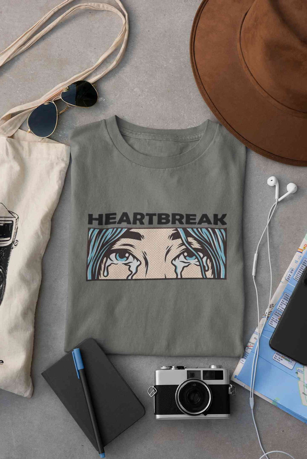Eyes Shedding Tears Sad Broken Hearted Women Half Sleeves T-shirt- KidsFashionVilla