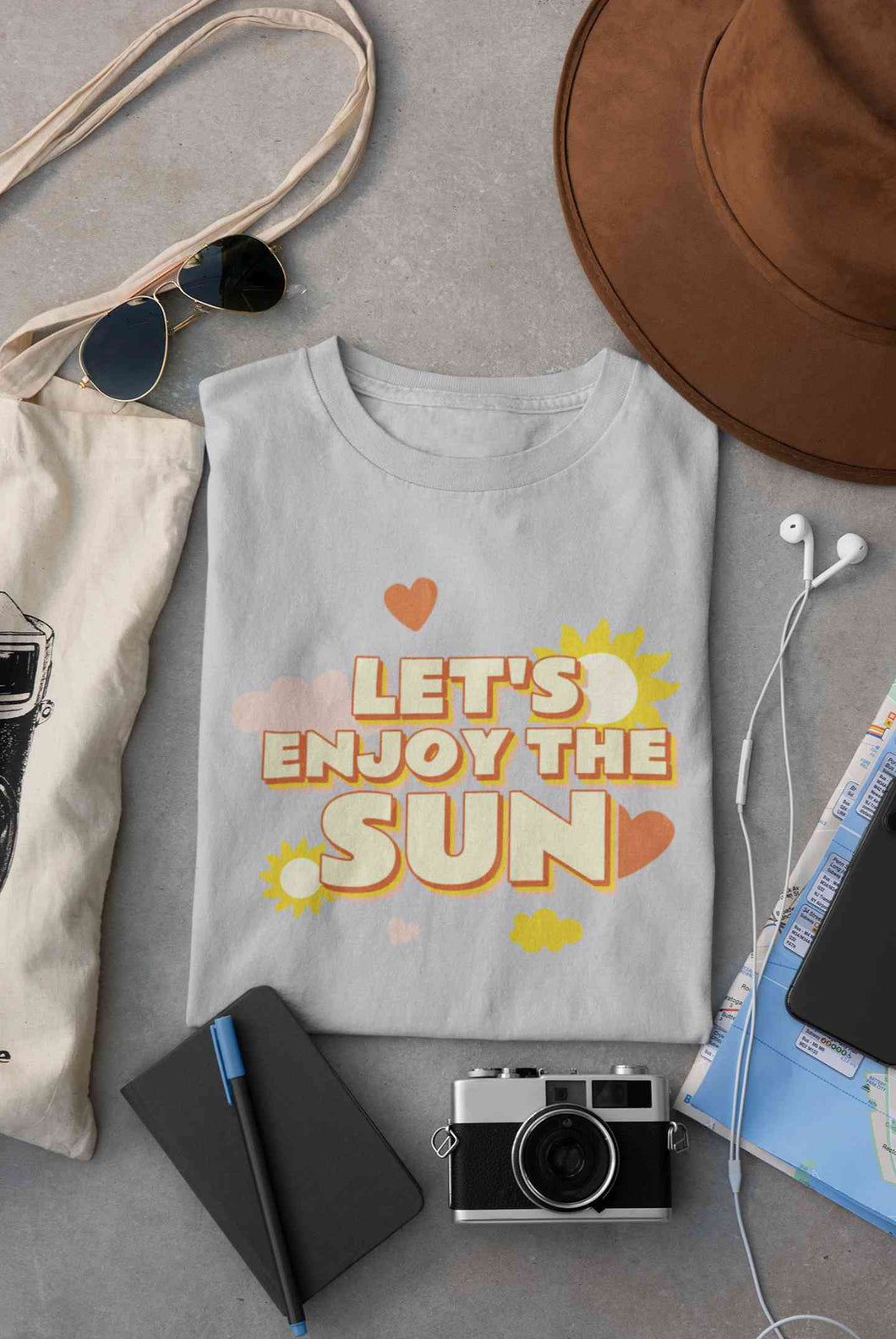 Lets Enjoy The Sun Quote Women Half Sleeves T-shirt- KidsFashionVilla