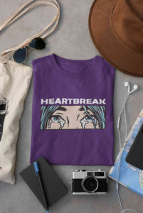 Eyes Shedding Tears Sad Broken Hearted Women Half Sleeves T-shirt- KidsFashionVilla