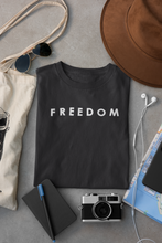 Load image into Gallery viewer, Freedom Women Half Sleeves T-shirt- KidsFashionVilla
