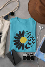 Load image into Gallery viewer, Cute Butterfly Daizy Graphic Women Half Sleeves T-shirt- KidsFashionVilla
