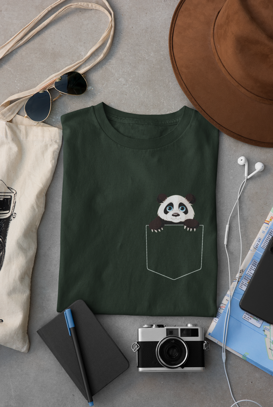 Panda Women Half Sleeves T-shirt- KidsFashionVilla