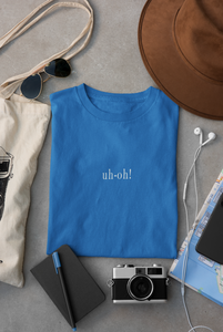 Uh-Oh Minimal Women Half Sleeves T-shirt- KidsFashionVilla