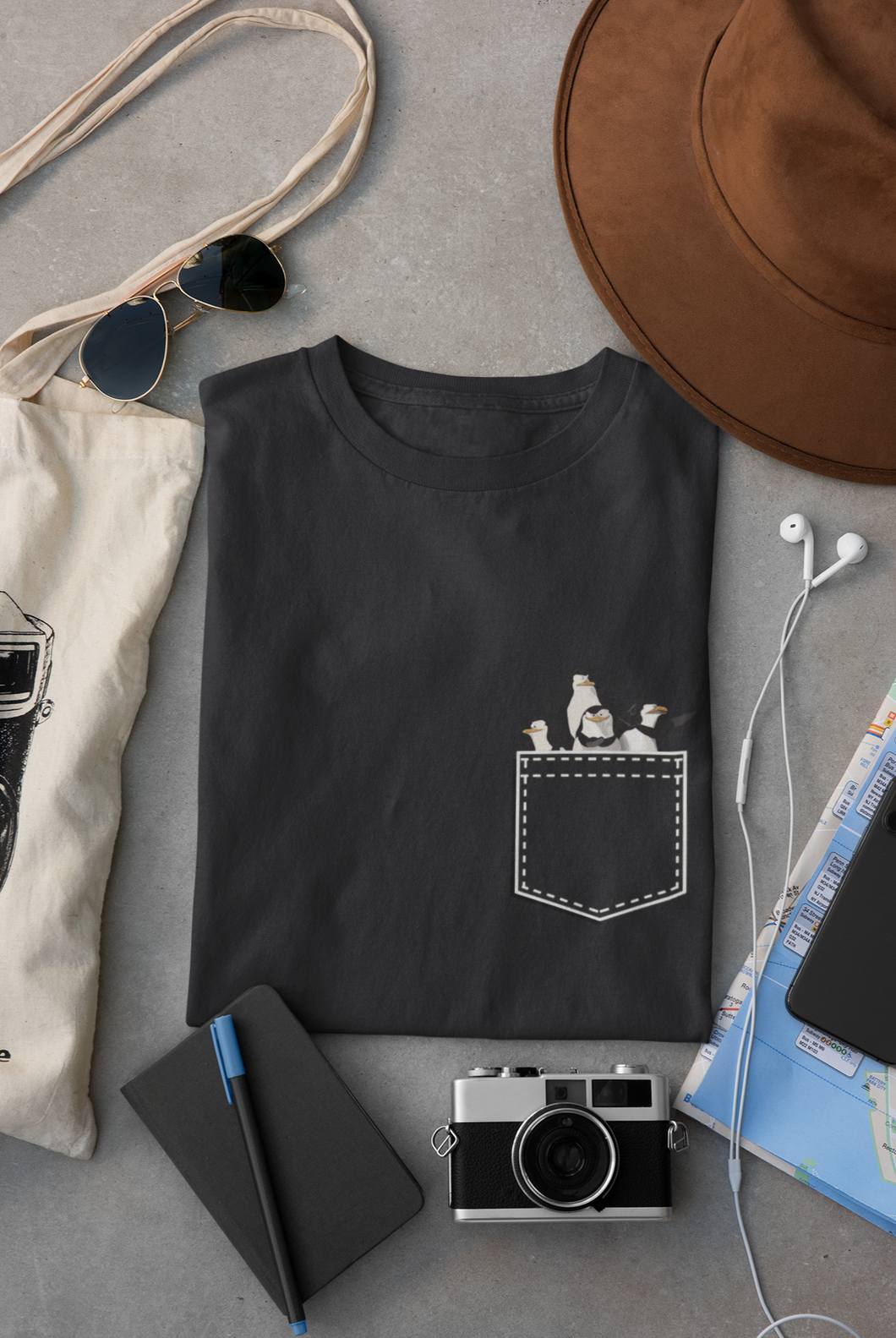 Penguin Women Half Sleeves T-shirt- KidsFashionVilla