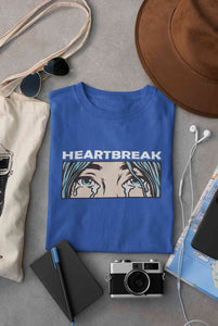 Eyes Shedding Tears Sad Broken Hearted Women Half Sleeves T-shirt- KidsFashionVilla