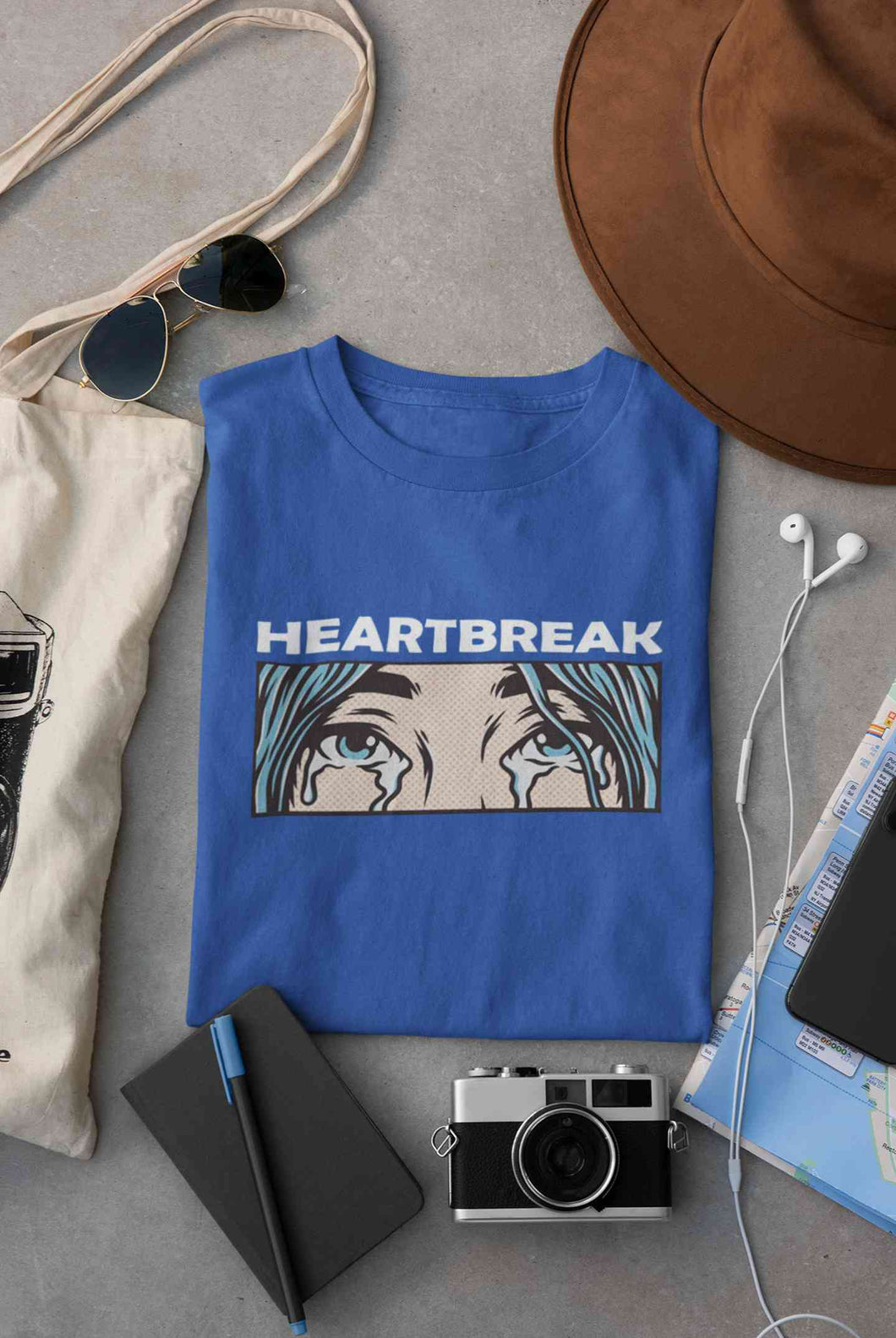 Eyes Shedding Tears Sad Broken Hearted Women Half Sleeves T-shirt- KidsFashionVilla