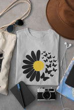 Load image into Gallery viewer, Cute Butterfly Daizy Graphic Women Half Sleeves T-shirt- KidsFashionVilla

