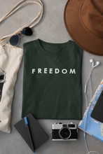 Load image into Gallery viewer, Freedom Women Half Sleeves T-shirt- KidsFashionVilla

