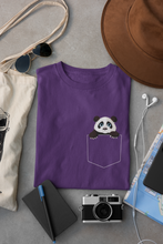 Load image into Gallery viewer, Panda Women Half Sleeves T-shirt- KidsFashionVilla
