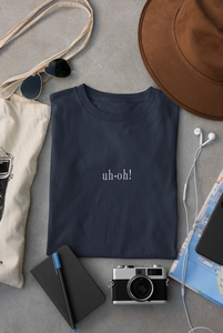 Uh-Oh Minimal Women Half Sleeves T-shirt- KidsFashionVilla